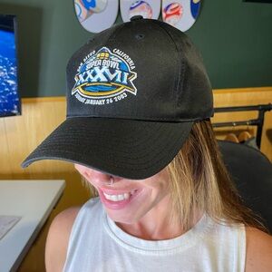 Super Bowl XXXVII Embroidered Baseball Cap - Black 2003